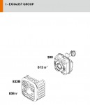 Stihl MS 151 C-E ErgoStart Easy2Start Gasoline Chainsaw Spare Parts